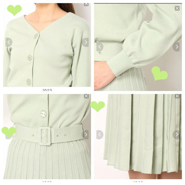 新作❤︎新品❤︎ジャスグリッティー❤︎ ニットプリーツスカートセットアップ