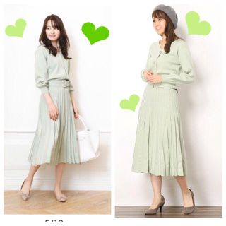 ジャスグリッティー(JUSGLITTY)の新作❤︎新品❤︎ジャスグリッティー❤︎ ニットプリーツスカートセットアップ(セット/コーデ)