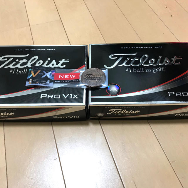 新品☆タイトリスト PRO V1X  ゴルフボール 2ダース  非売品マーカー付