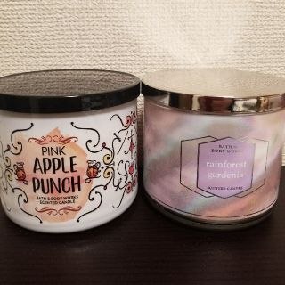 バスアンドボディーワークス(Bath & Body Works)の3芯キャンドル☆ピンクアップルパンチ(キャンドル)