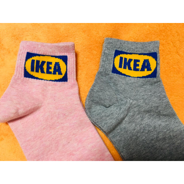 IKEA(イケア)の韓国限定‼️可愛いIKEA⭐️くつ下2足セット⭐️靴下 ソックス レディースのレッグウェア(ソックス)の商品写真