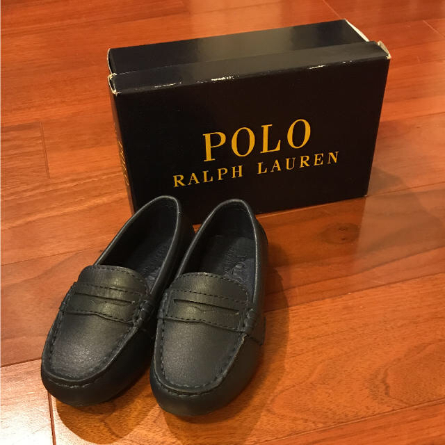 POLO RALPH LAUREN(ポロラルフローレン)の☆S様専用☆新品☆ラルフローレン☆紺ローファー☆箱付☆入園式☆ キッズ/ベビー/マタニティのベビー靴/シューズ(~14cm)(ローファー)の商品写真