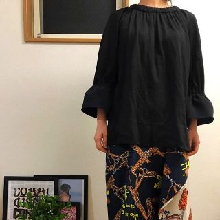 ステュディオス(STUDIOUS)のTibi 18 AW Rufful sleeve tops(トレーナー/スウェット)