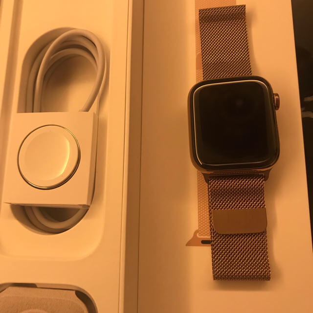 素晴らしい外見 Apple Watch - 新品同様 apple watch series4 ステンレスケース 44mm 腕時計(デジタル)