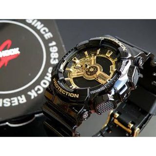 ジーショック(G-SHOCK)のG-shock GA-110GB-1AJF ゴールド ブラック(腕時計(デジタル))