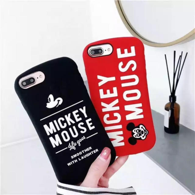 Disney(ディズニー)の新品❤︎ iPhone7/8 Disney ミッキー ロゴ 黒 シリコン ケース スマホ/家電/カメラのスマホアクセサリー(iPhoneケース)の商品写真