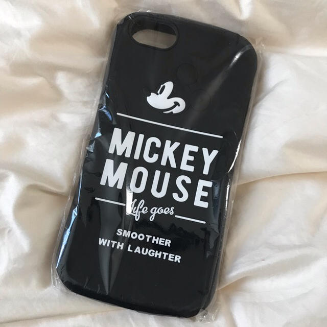 Disney(ディズニー)の新品❤︎ iPhone7/8 Disney ミッキー ロゴ 黒 シリコン ケース スマホ/家電/カメラのスマホアクセサリー(iPhoneケース)の商品写真