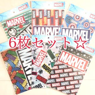 マーベル(MARVEL)の[新品未開封]MARVEL 下敷き 6枚セット(キャラクターグッズ)