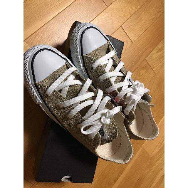 CONVERSE(コンバース)のコンバース☆送料込み新品未使用23.0センチ☆大人気ベージュ レディースの靴/シューズ(スニーカー)の商品写真