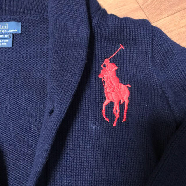 POLO RALPH LAUREN(ポロラルフローレン)のラルフローレン ショールカラーカーディガン  M 150 キッズ/ベビー/マタニティのキッズ服男の子用(90cm~)(カーディガン)の商品写真