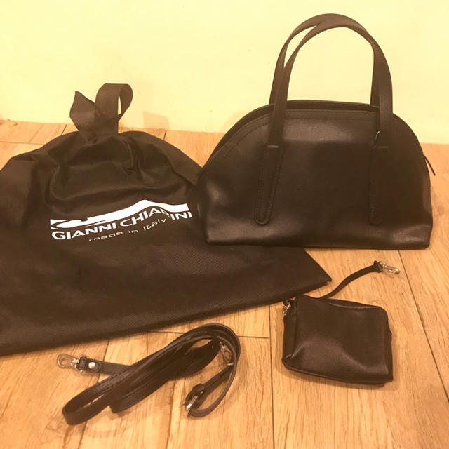 GIANNI CHIARINI 2way ハーフムーン バッグ 定価34560円