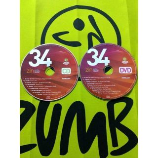 ズンバ(Zumba)のZUMBA　ズンバ　ZIN34　CD＆DVD　インストラクター専用　希少(スポーツ/フィットネス)