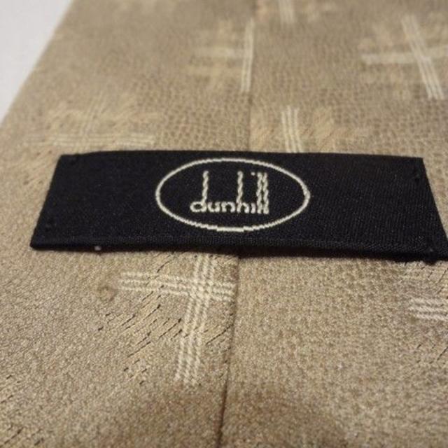 Dunhill(ダンヒル)の良品 ダンヒル ネクタイ 上質とろとろ生地 ベージュカーキ系 シルク 中古 メンズのファッション小物(ネクタイ)の商品写真