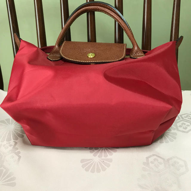 ロンシャン ル プリアージュ レッド sサイズ レディースのバッグ(トートバッグ)の商品写真