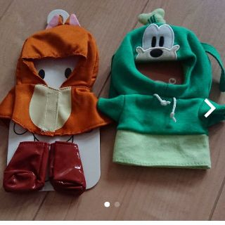 ディズニー(Disney)の新品未使用 プラッシュキーチェーン専用コスチューム ぬいもーず セット(キャラクターグッズ)