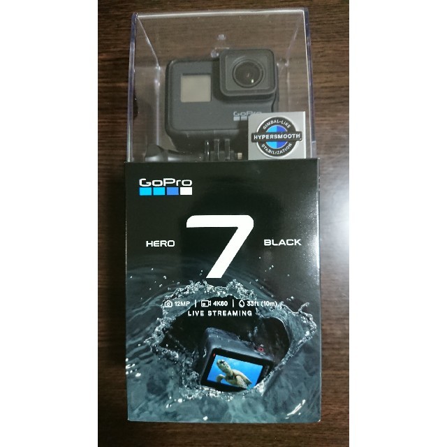 GoPro(ゴープロ)の新品未開封 CHDHX-701-FW  GoPro HERO7 Black

 スマホ/家電/カメラのカメラ(ビデオカメラ)の商品写真