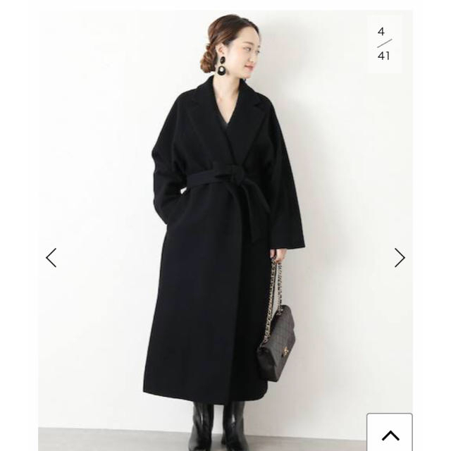 IENA(イエナ)のvermeil par iena  サイドスリットベルト付きコート レディースのジャケット/アウター(ロングコート)の商品写真