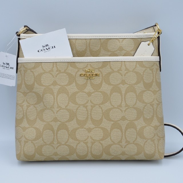 COACHホワイトショルダーバッグ Saki様専用 全てのタイムセール www