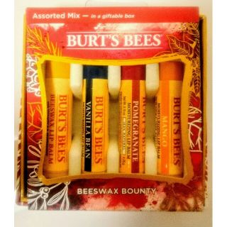 バーツビーズ(BURT'S BEES)のBURT'S BEES バーツビーズ リップクリーム 4本セット 現地購入品(リップケア/リップクリーム)