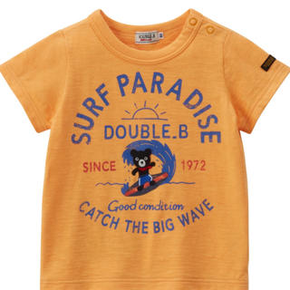 ダブルビー(DOUBLE.B)の【新品タグ付き】 DOUBLE-B ダブルビー SURFプリント 半袖 Ｔシャツ(Tシャツ/カットソー)