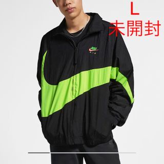 ナイキ(NIKE)のナイキ ウーブンジャケット ネオン ビッグスウッシュ 新品(ナイロンジャケット)