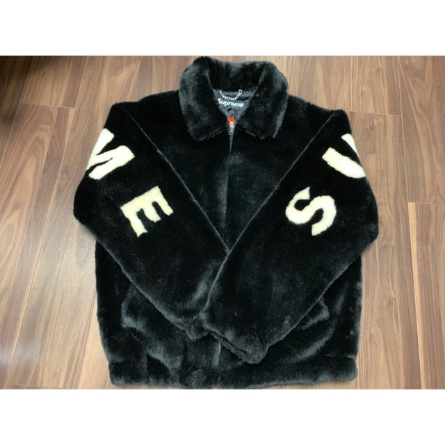 Supreme - Supreme faux fur bomber jacket black L