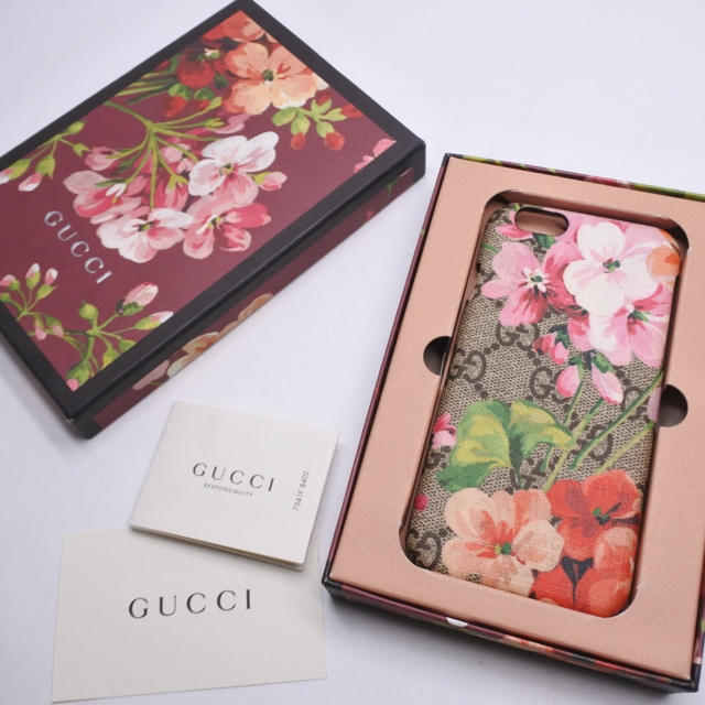 Gucci - GUCCI グッチ　携帯ケース　IPHONE 6 6S ベージュ　ピンク　箱付きの通販 by ごとく's shop｜グッチならラクマ