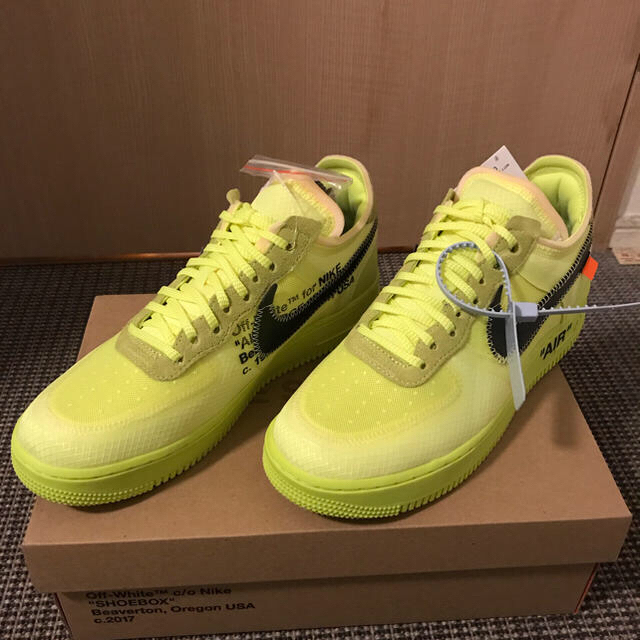 OFF-WHITE(オフホワイト)のoff-white NIKE THE TEN AIR FORCE 1 volt メンズの靴/シューズ(スニーカー)の商品写真