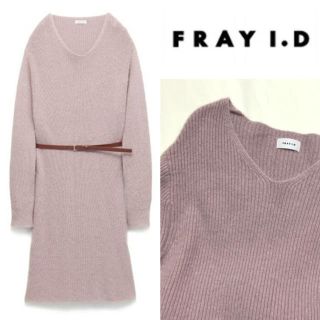 フレイアイディー(FRAY I.D)のももさん専用 FRAY I.D ウールアンゴラルーズワンピース(ひざ丈ワンピース)