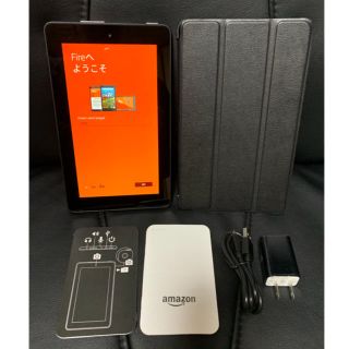 アンドロイド(ANDROID)のアマゾン Amazon Fire7 タブレット ケース付(タブレット)