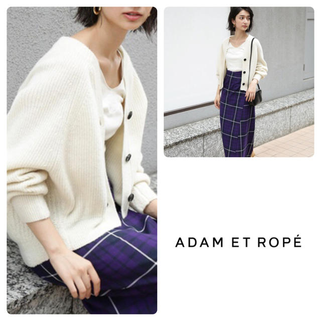 【未使用】ADAM ET ROPE' ニットカーディガン