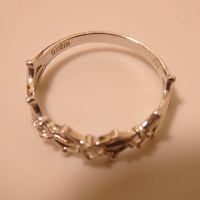 k18wg 指輪　k18 750 プラチナ