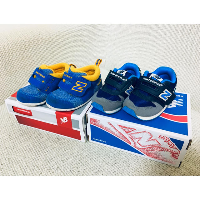 New Balance(ニューバランス)のsouyu様専用 ニューバランス キッズ 11.5cm 12cm 2足セット キッズ/ベビー/マタニティのベビー靴/シューズ(~14cm)(スニーカー)の商品写真