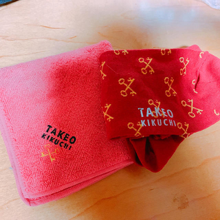 タケオキクチ(TAKEO KIKUCHI)のキクチタケオ ハンカチ＆靴下set(ソックス)