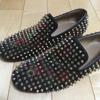 Christian Louboutin スタッズシューズ スリッポン