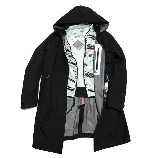 NIKE LAB ACG ゴアテックス コート 留まっ 黒 メンズ ロング NIKE LAB ACG ゴアテックス コート 留まっ 黒 メンズ ロング