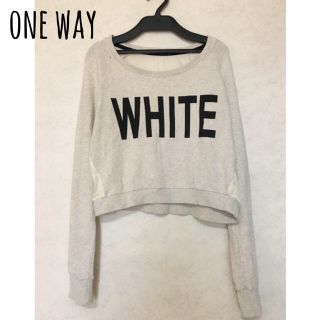 ワンウェイ(one*way)のone  way／切り替えショート丈スウェット〈最終値下げ〉(トレーナー/スウェット)