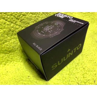 スント(SUUNTO)の★２月〜使用★新品同様！★アメアスポーツ物★SUUNTOコアオールブラック(腕時計(デジタル))