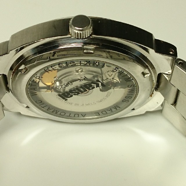 Kansai Yamamoto(カンサイヤマモト)のＫａｎｓａｉ・オートマ・25石・デイト・メンズ メンズの時計(腕時計(アナログ))の商品写真
