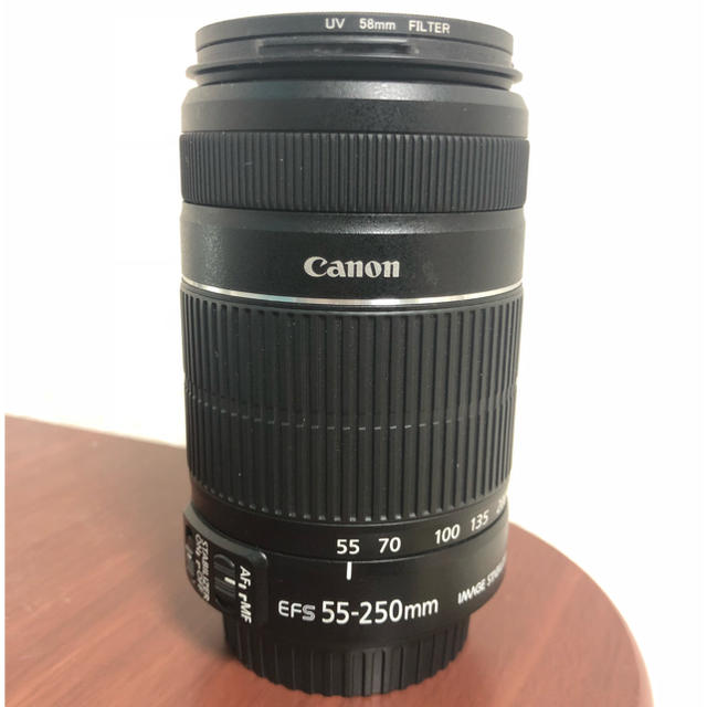 Canon(キヤノン)のEF-S 55-250mmF/4-5.6 IS II スマホ/家電/カメラのカメラ(レンズ(ズーム))の商品写真