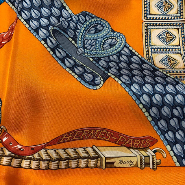 HERMES エルメス スカーフ オレンジ 大判 カレ90 新品未使用