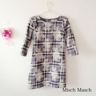 ミッシュマッシュ(MISCH MASCH)のチェックジャガードワンピ(ひざ丈ワンピース)