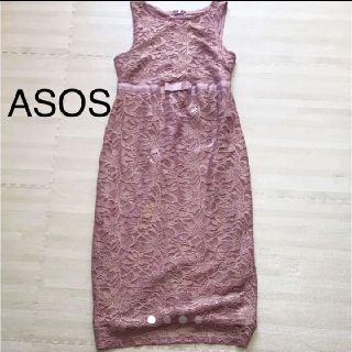 エイソス(asos)の専用!    結婚式 マタニティ レース ドレス (ミディアムドレス)