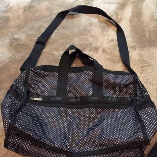 レスポートサック(LeSportsac)の値下！ブラックスイスドット Ｍウィークエ(ボストンバッグ)