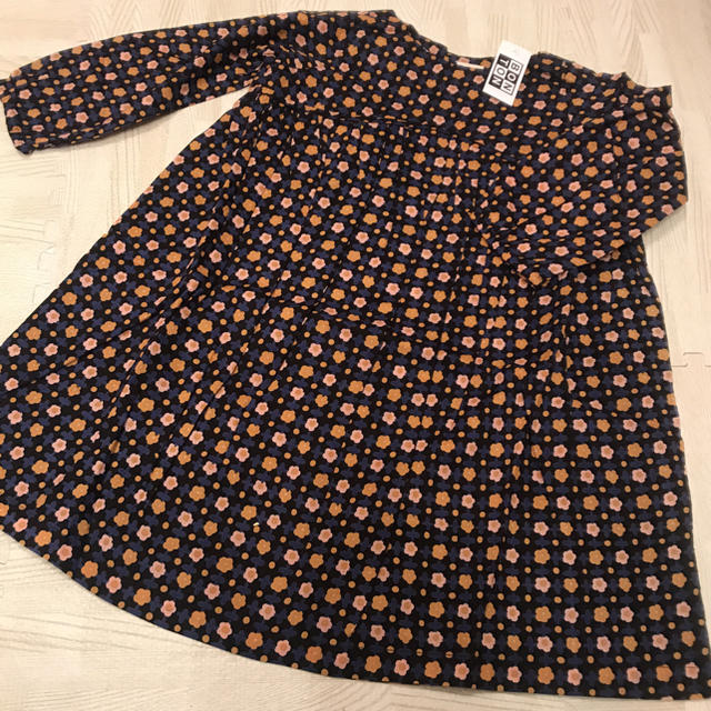 ボントン 18AW フラワープリントワンピース 3ans 新品 | www