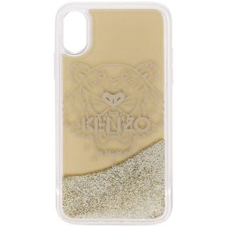 ケンゾー(KENZO)のKENZO ケンゾー　iPhoneケース　X用　ゴールドカラー！(iPhoneケース)