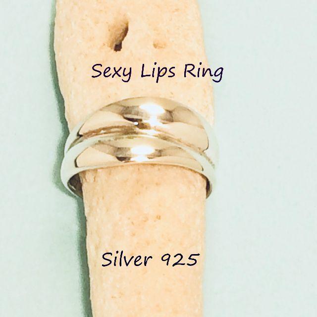 【銀製品９２５】セクシーリップス　シルバーリング８～１３号 レディースのアクセサリー(リング(指輪))の商品写真
