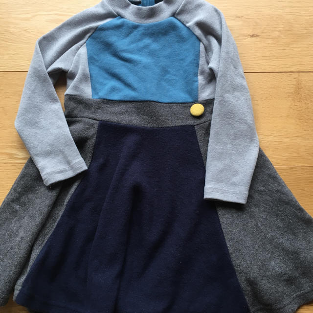 ワンピース 子供 100サイズ 韓国製 キッズ/ベビー/マタニティのキッズ服女の子用(90cm~)(ワンピース)の商品写真