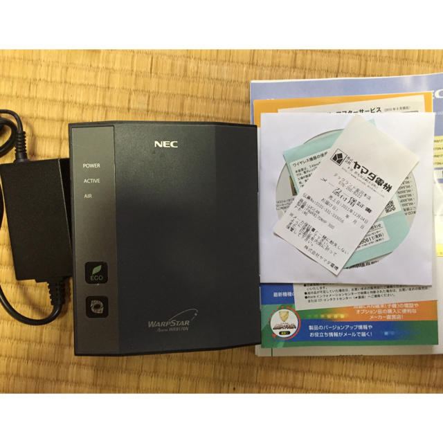 NEC(エヌイーシー)のWifiルーター 無線LAN  NEC WR8170N（HPモデル) ブラック スマホ/家電/カメラのPC/タブレット(PC周辺機器)の商品写真