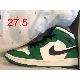 ナイキ(NIKE)のNike AIR JORDAN 1 MID PINE GREEN 27.5cm(スニーカー)